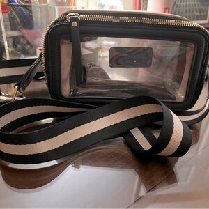 Cross body purse clear